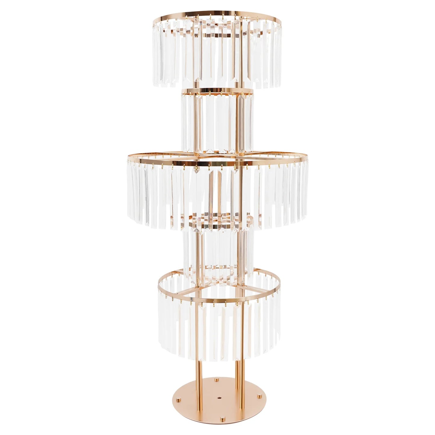 Five-Tier Acrylic Wedding Centerpiece Stand for Flowers