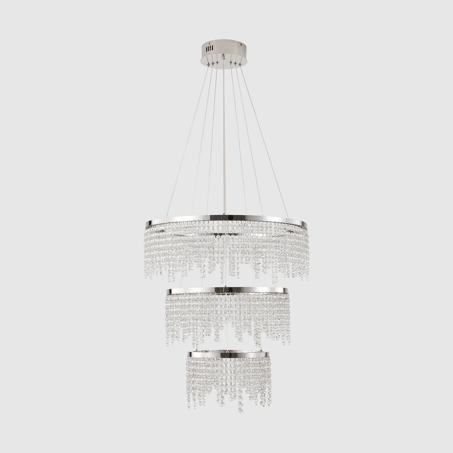 Crystal LED Chandelier Pendant Light for Living Room and Dining