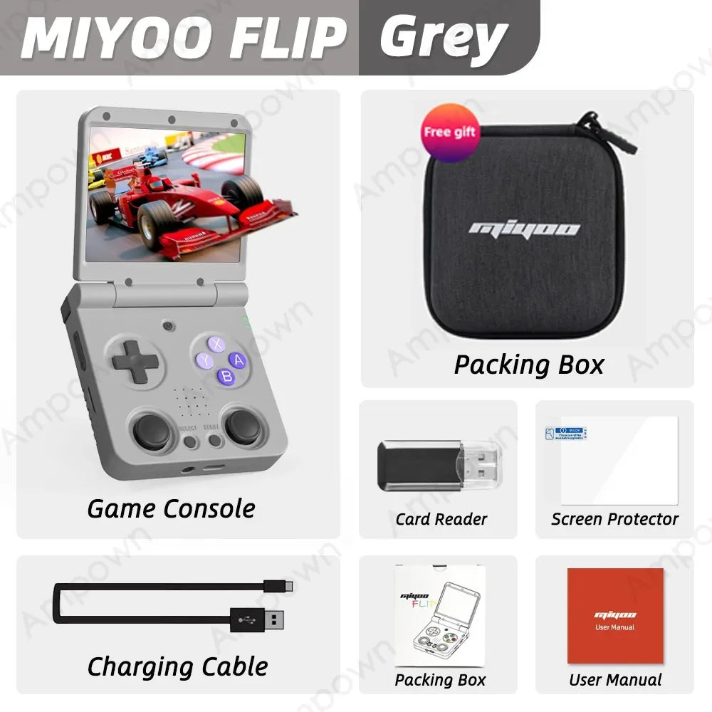 MIYOO Flip V2 Handheld Console Onion OS Linux Gaming Portable