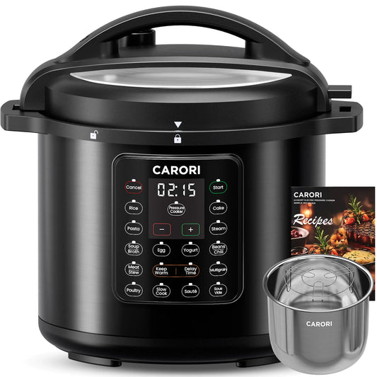 Carori 1200W 12-In-1 Electric Pressure Cooker Multi-Function Steamer