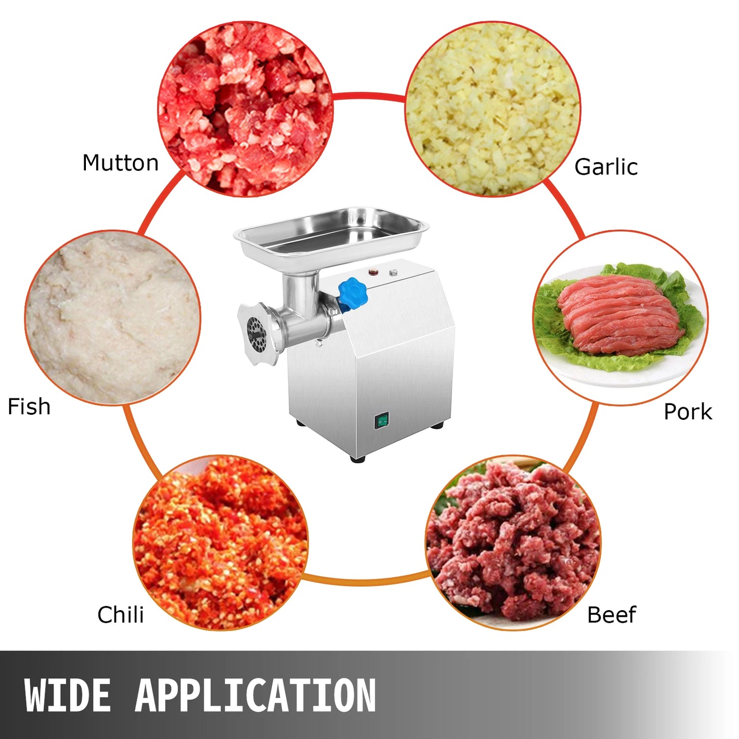 SucceBuy Electric Meat Grinder Mincer Sausage Maker Commercial