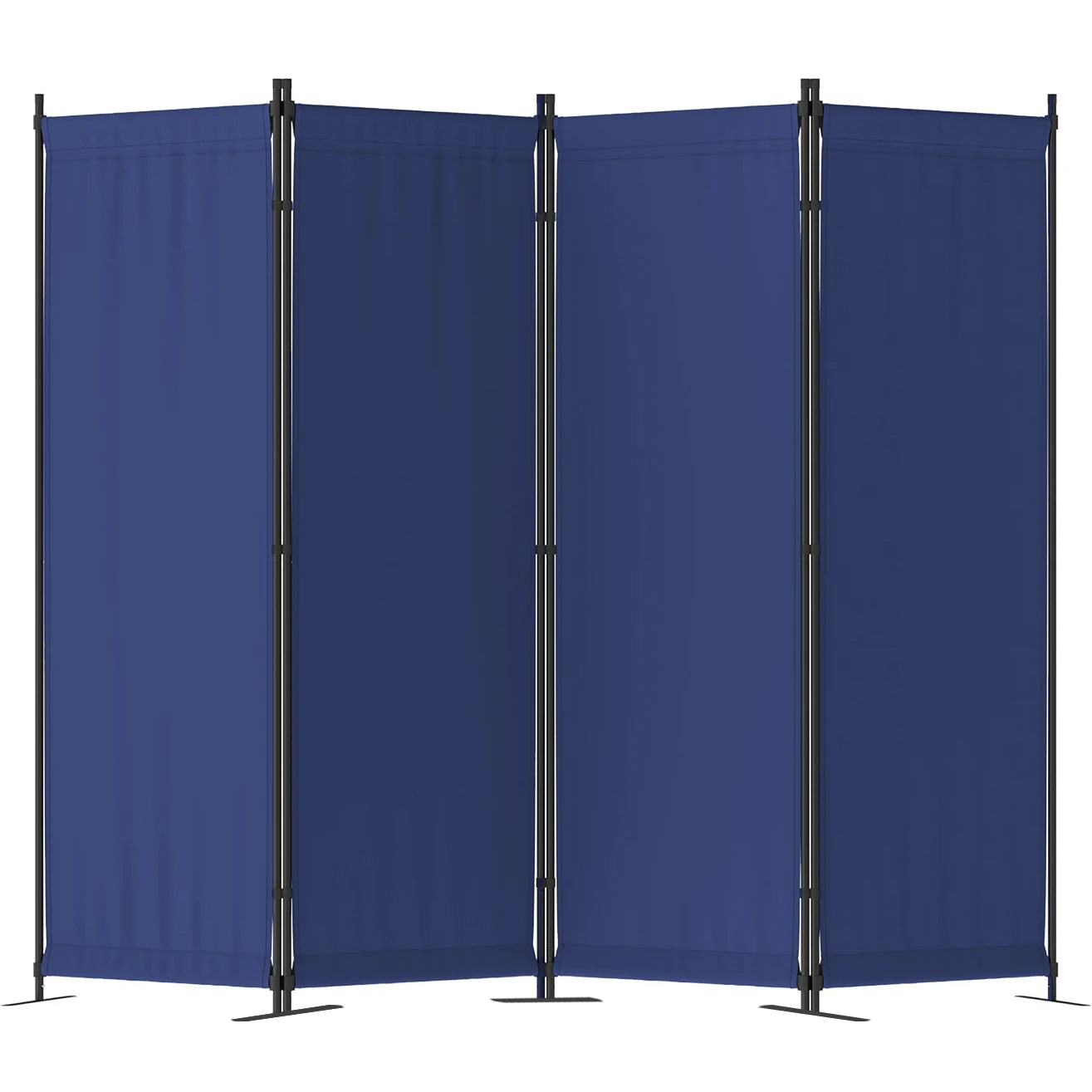 Room Divider 4 Panel Folding Privacy Screen Freestanding