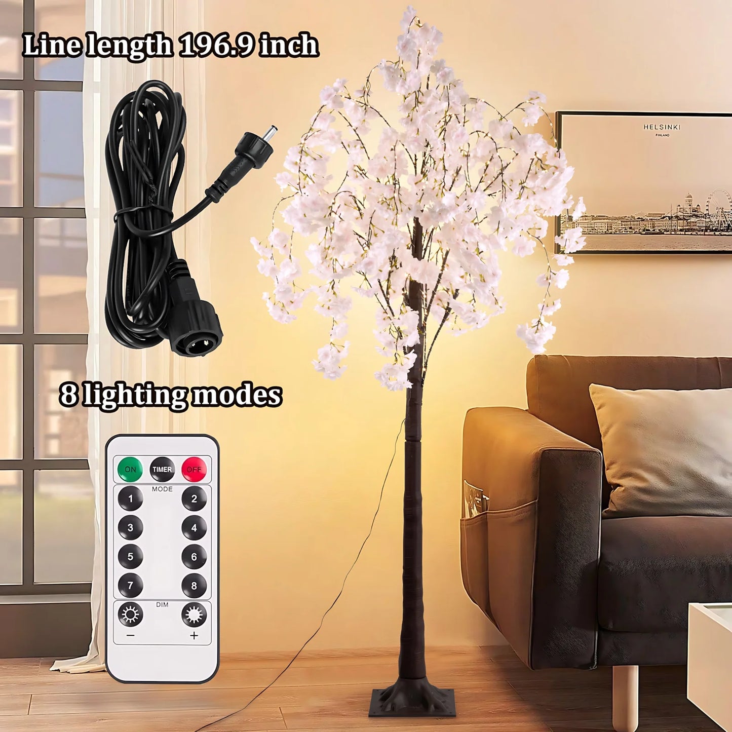 Cherry Blossom Tree LED Light Indoor Decoration With 450 LEDs