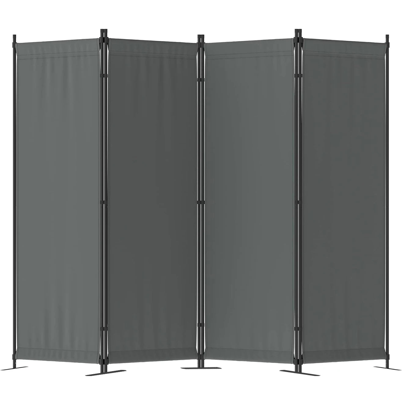 Room Divider 4 Panel Folding Privacy Screen Freestanding
