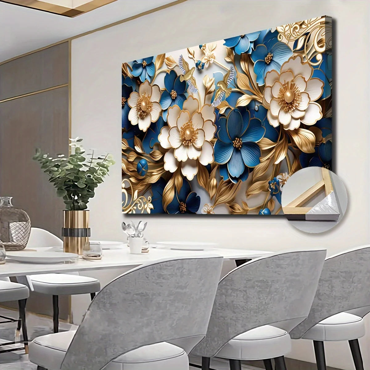 Hign-concerned Canvas Wall Art Floral Symphony For Living Room