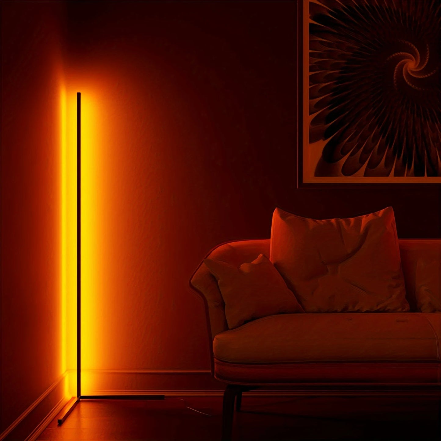 RGB Corner Floor Lamp LED For Living Room And Bedroom