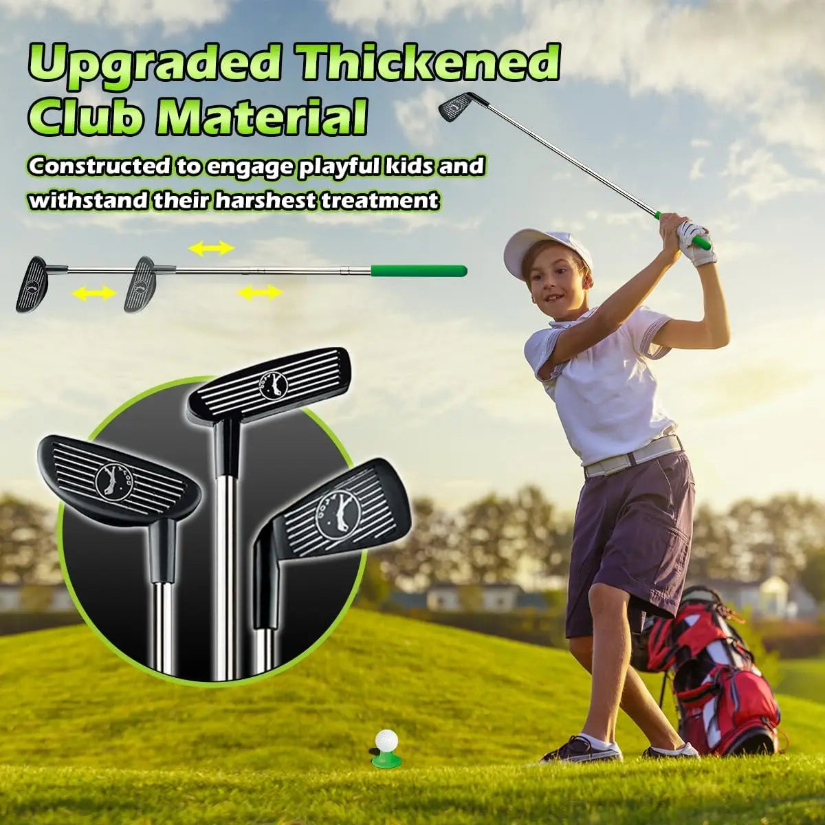 VATOS Kids Golf Set Auto Return Golf Balls Indoor Outdoor