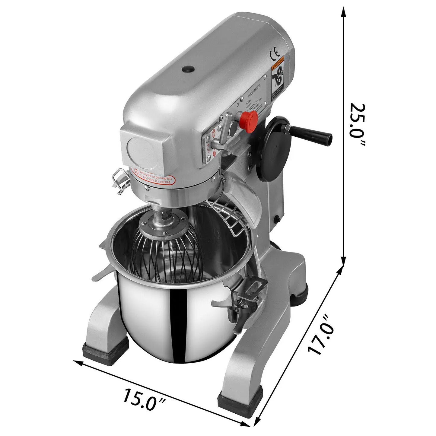 SucceBuy Stainless Steel Electric Dough Mixer Stand Blender