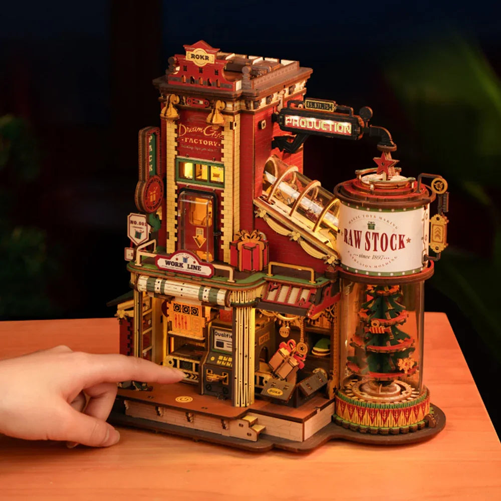 Robotime Rokr Dream Gift Factory 3D Wooden Puzzle Kit
