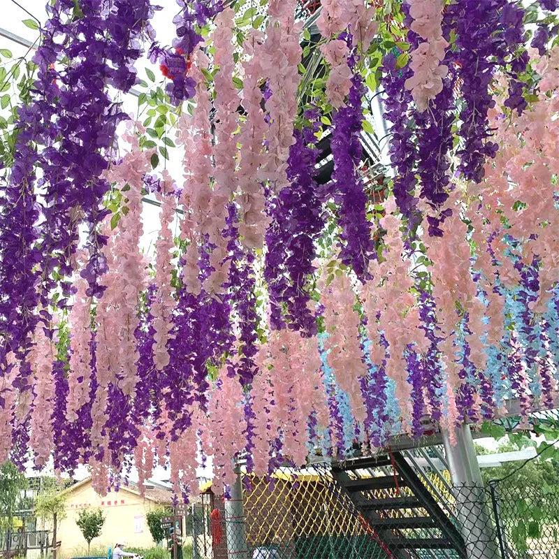 Guangdong Wisteria Hanging Garland Artificial Flowers for Wedding