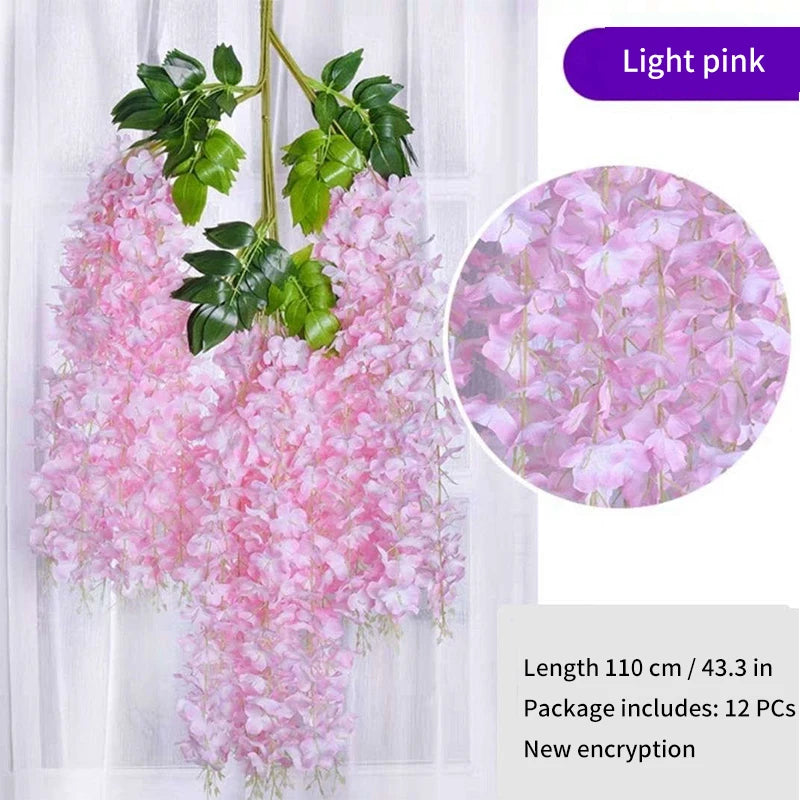 Guangdong Wisteria Hanging Garland Artificial Flowers for Wedding