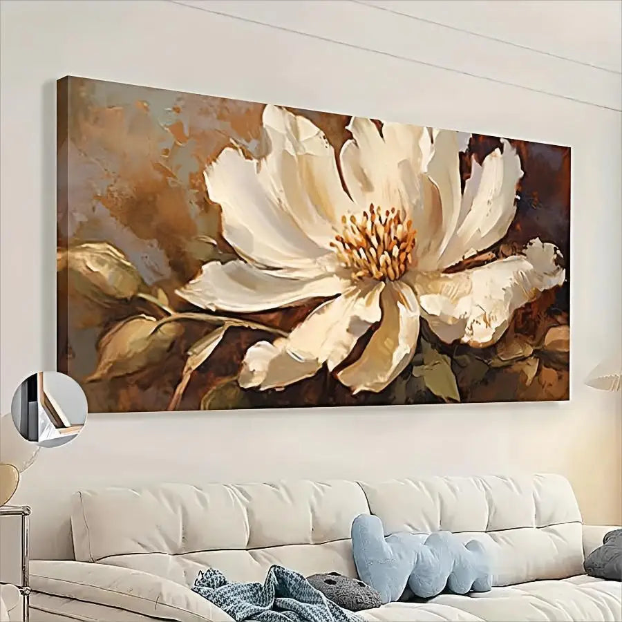 Hign-concerned Canvas Flower Painting Poster Wall Art For Home Decor