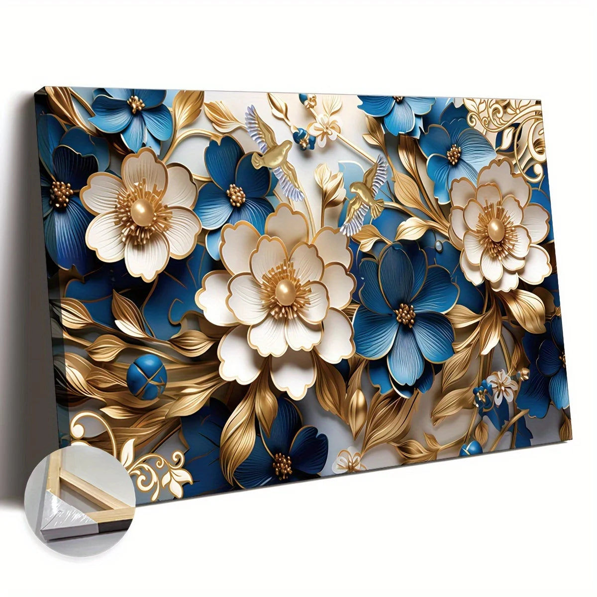 Hign-concerned Canvas Wall Art Floral Symphony For Living Room