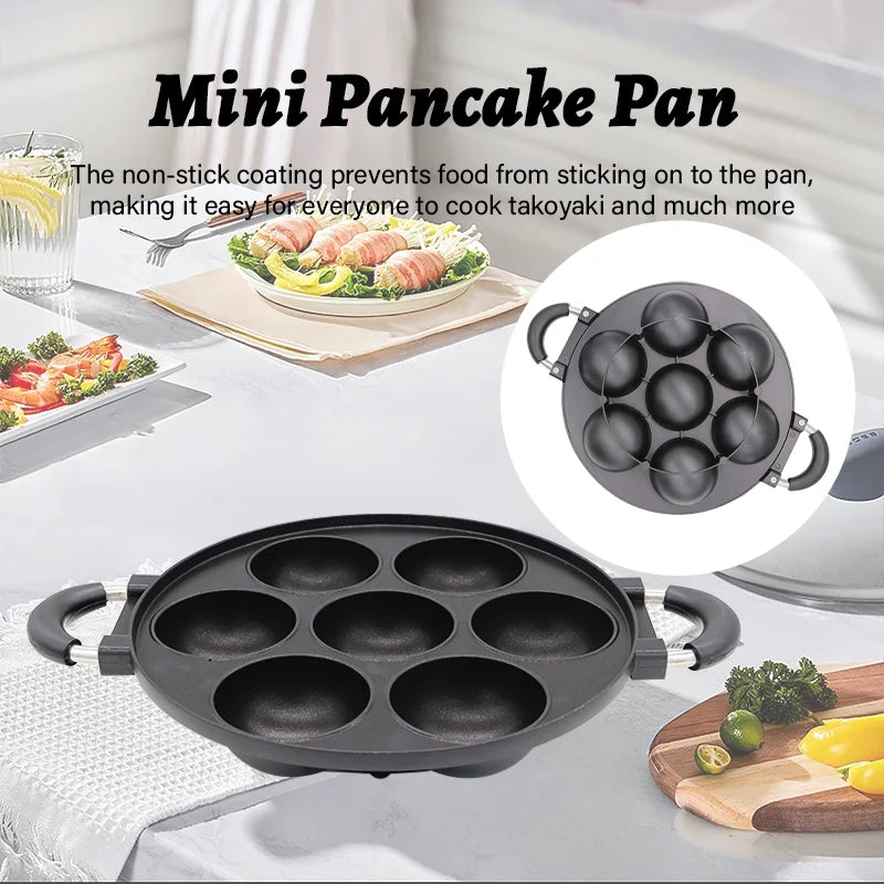 Versatile Cast Iron Omelette And Cake Pan With Nonstick Surface