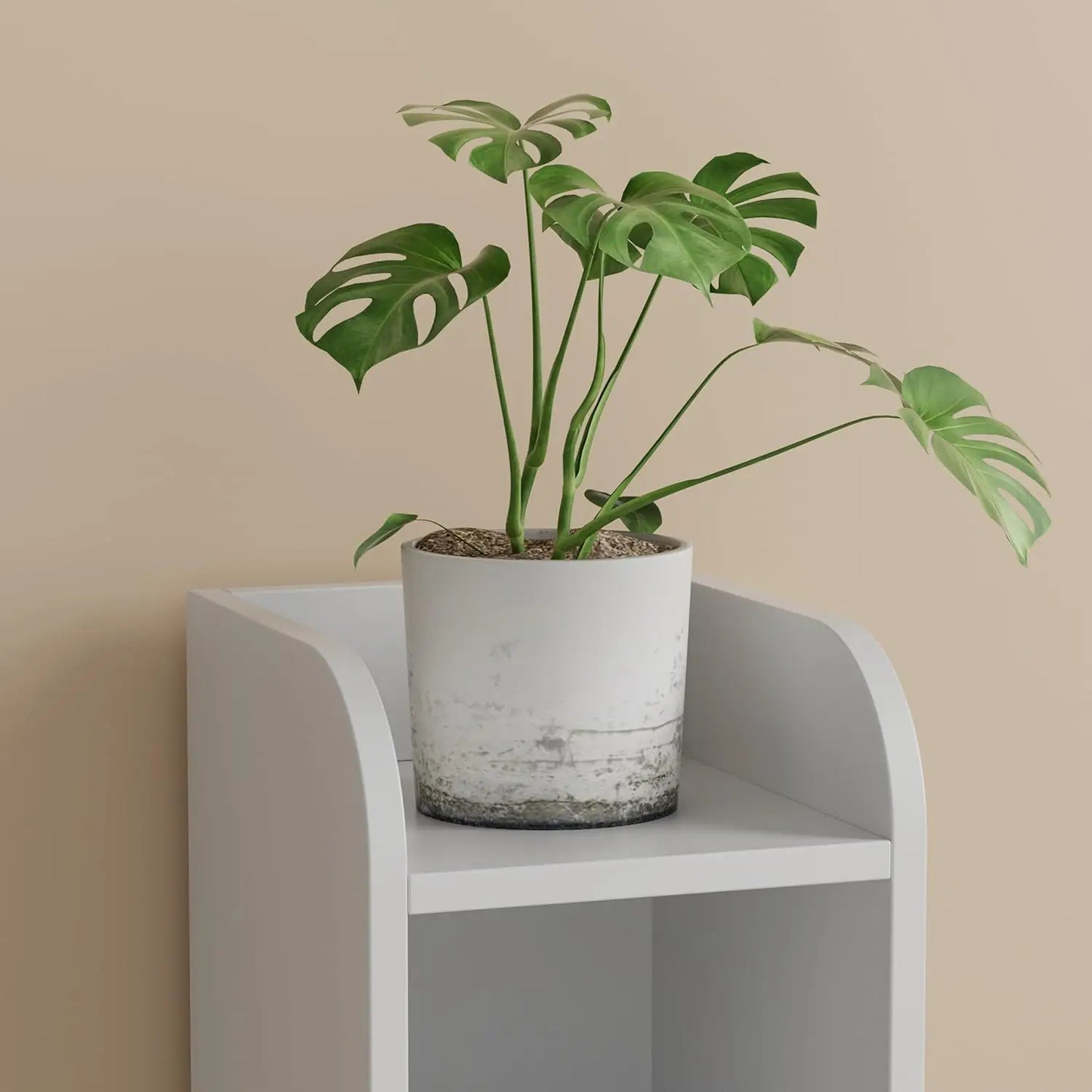 Compact Corner Bathroom Storage Cabinet With Door And Shelves