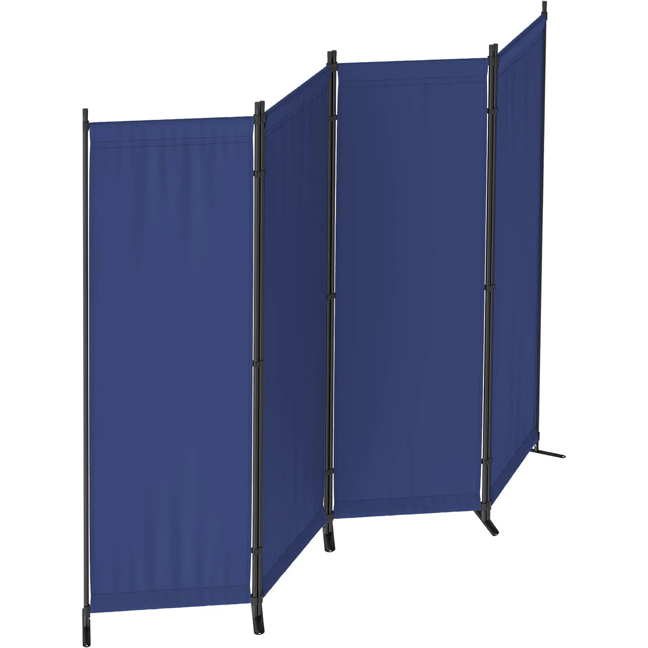 Room Divider 4 Panel Folding Privacy Screen Freestanding