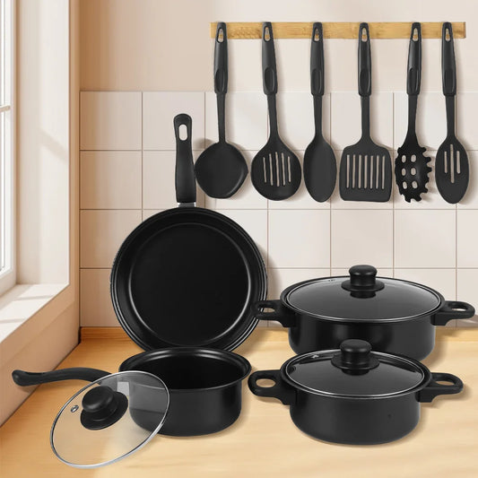 13-Piece Non-Stick Cookware Set For Induction And Gas Stoves