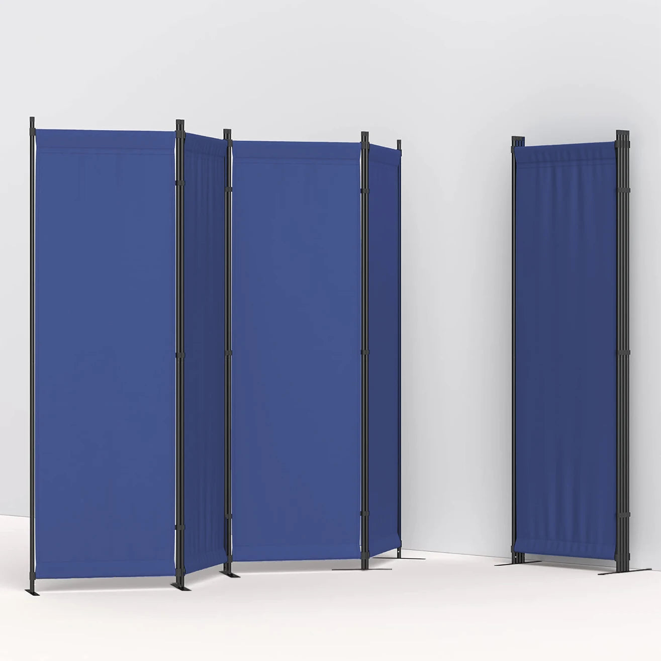 Room Divider 4 Panel Folding Privacy Screen Freestanding