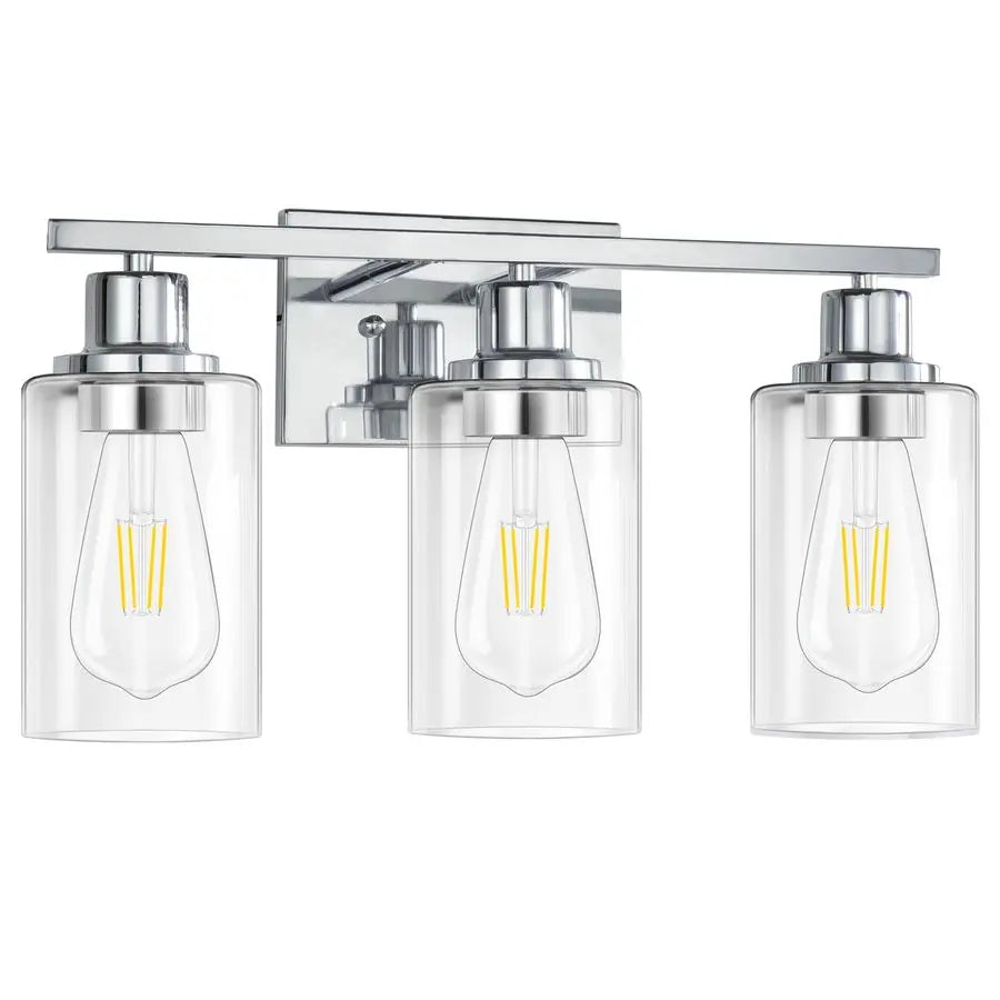 Light Vanity Light Fixtures Bathroom Wall Sconces Modern Glass Shades