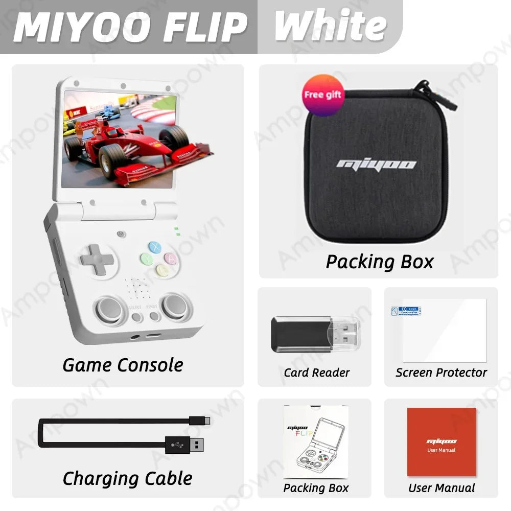 MIYOO Flip V2 Handheld Console Onion OS Linux Gaming Portable