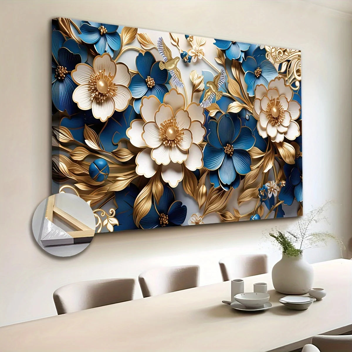 Hign-concerned Canvas Wall Art Floral Symphony For Living Room