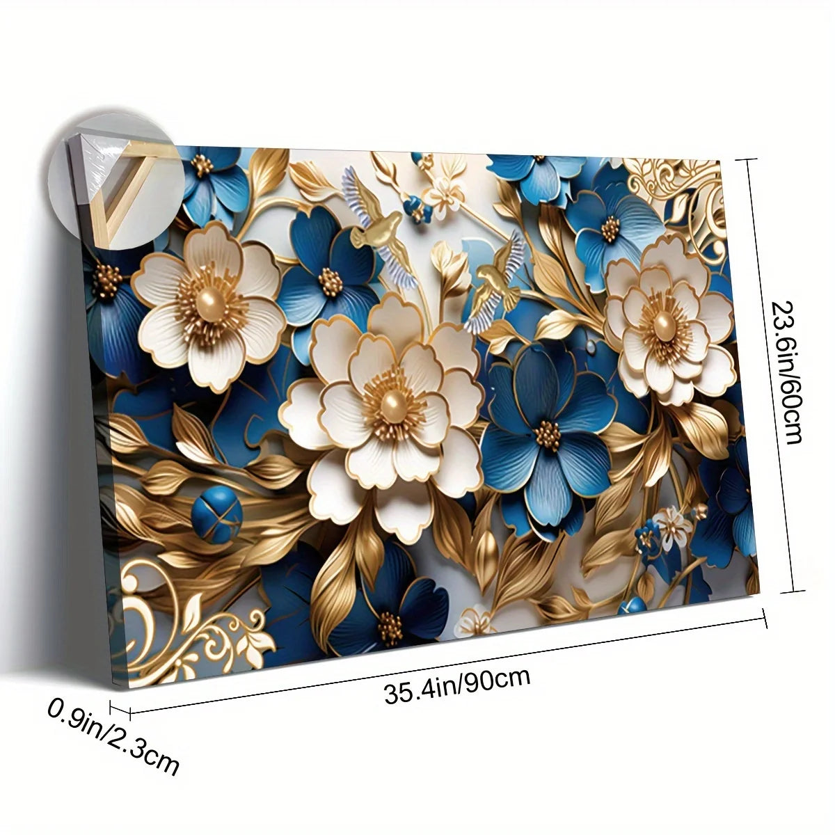 Hign-concerned Canvas Wall Art Floral Symphony For Living Room