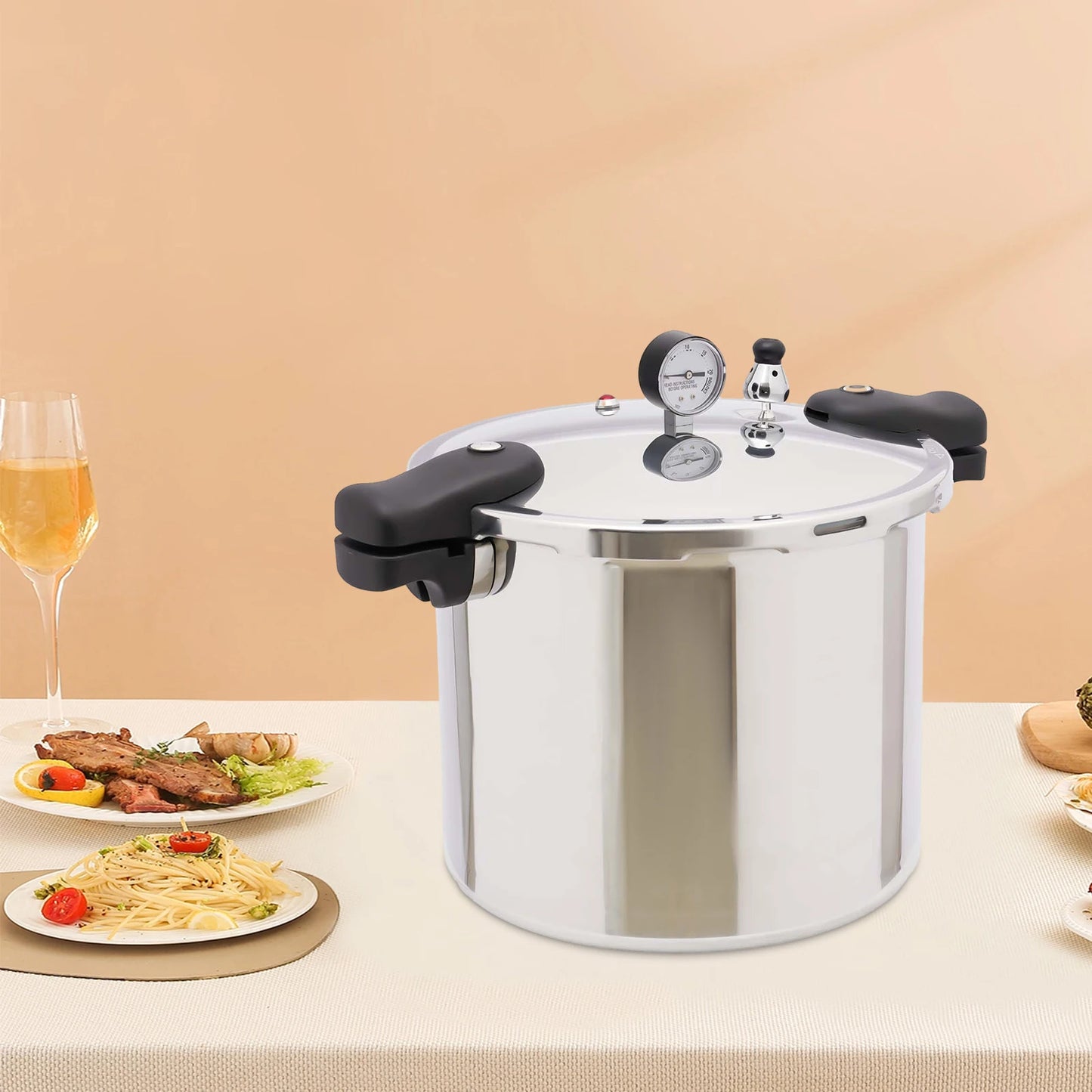 Aluminum Alloy Explosion-Proof Pressure Cooker For Gas Stoves