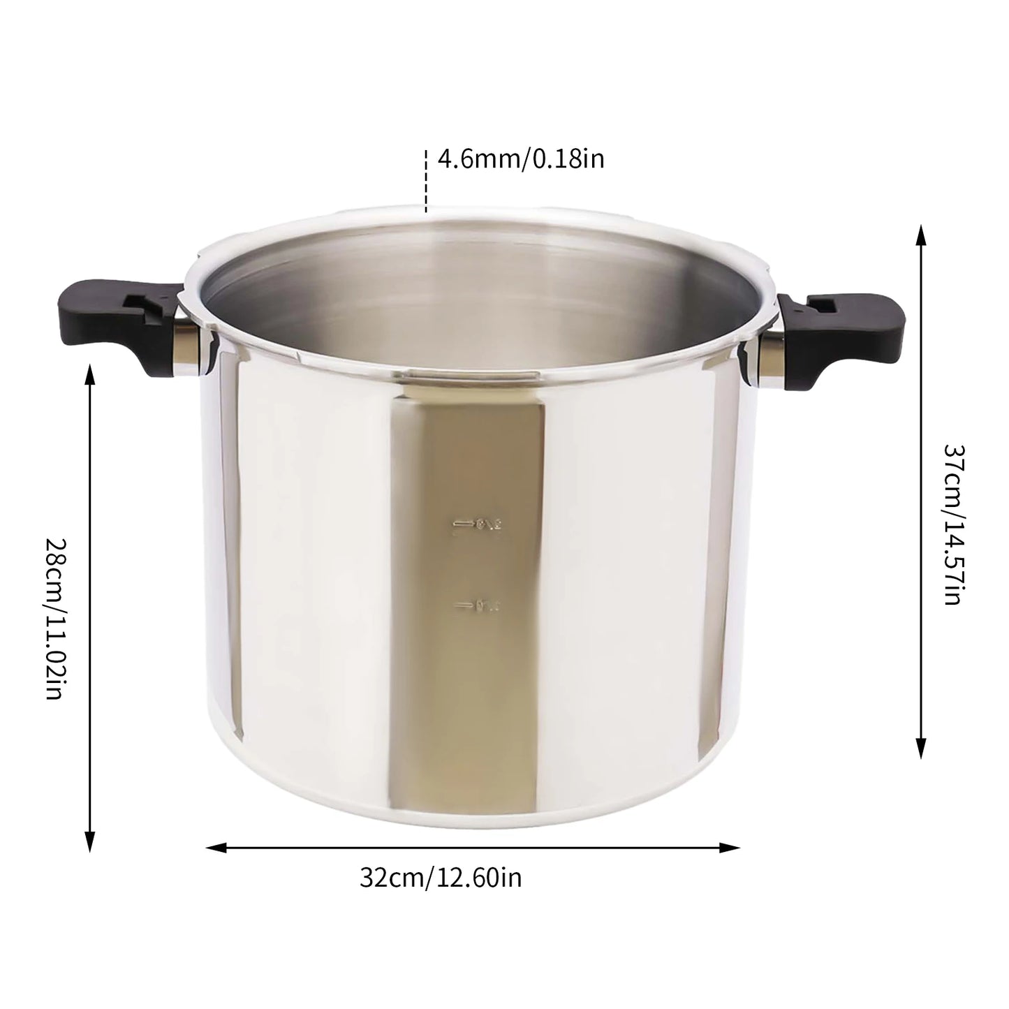 Aluminum Alloy Explosion-Proof Pressure Cooker For Gas Stoves