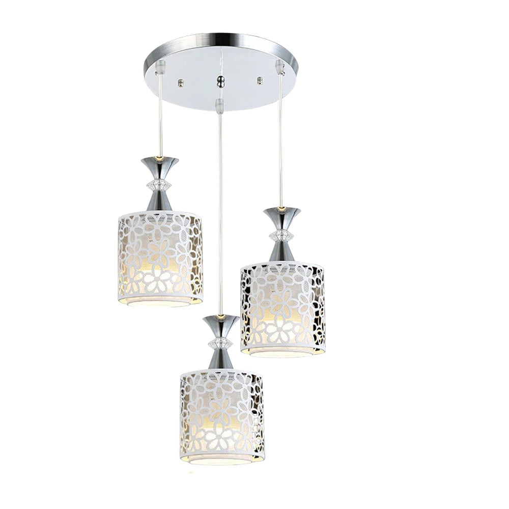 Petal LED Pendant Light E27 Three-Light Ceiling Chandelier