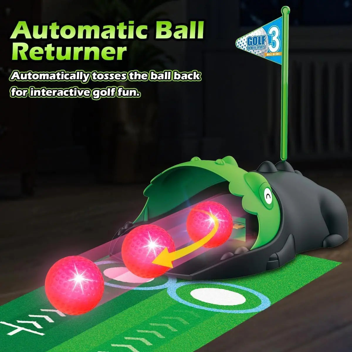 VATOS Kids Golf Set Auto Return Golf Balls Indoor Outdoor