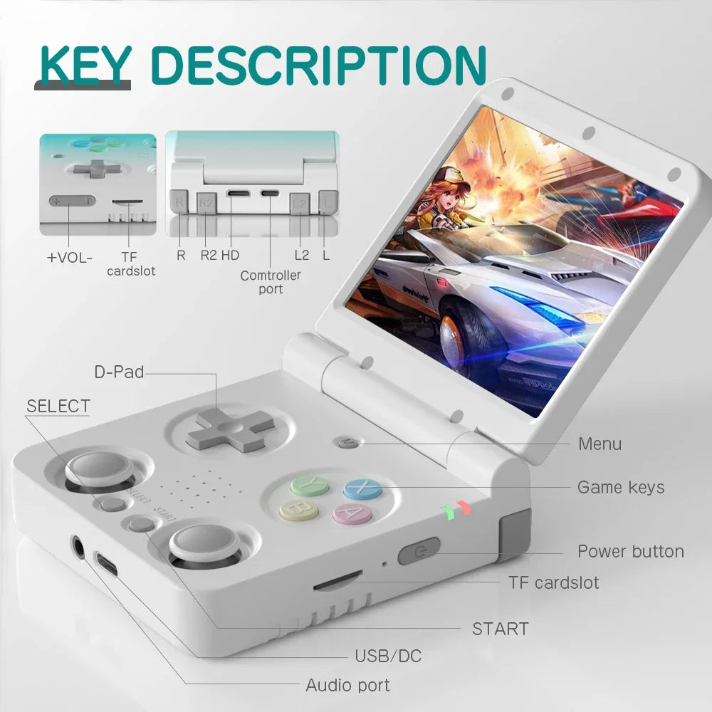MIYOO Flip V2 Handheld Console Onion OS Linux Gaming Portable