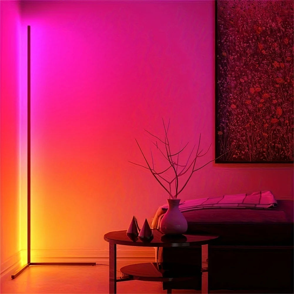 RGB Corner Floor Lamp LED For Living Room And Bedroom