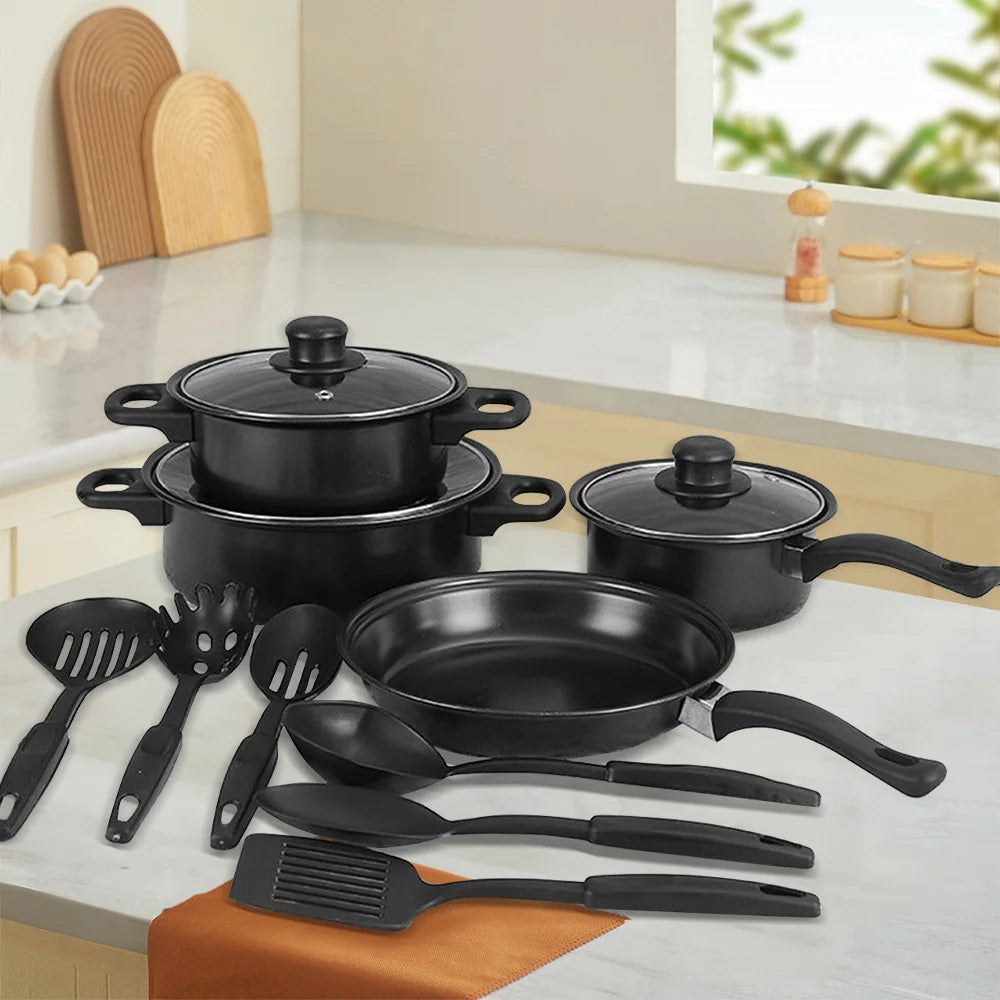 13-Piece Non-Stick Cookware Set For Induction And Gas Stoves
