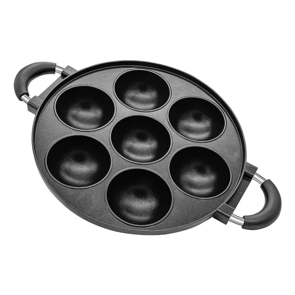 Versatile Cast Iron Omelette And Cake Pan With Nonstick Surface