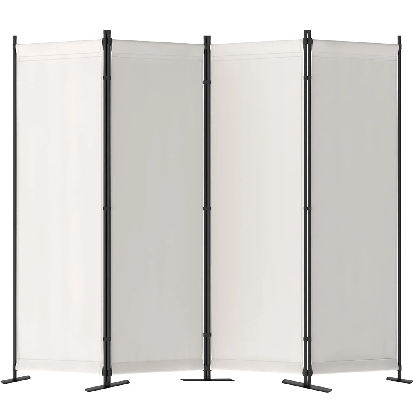 Room Divider 4 Panel Folding Privacy Screen Freestanding