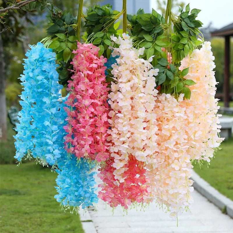 Guangdong Wisteria Hanging Garland Artificial Flowers for Wedding