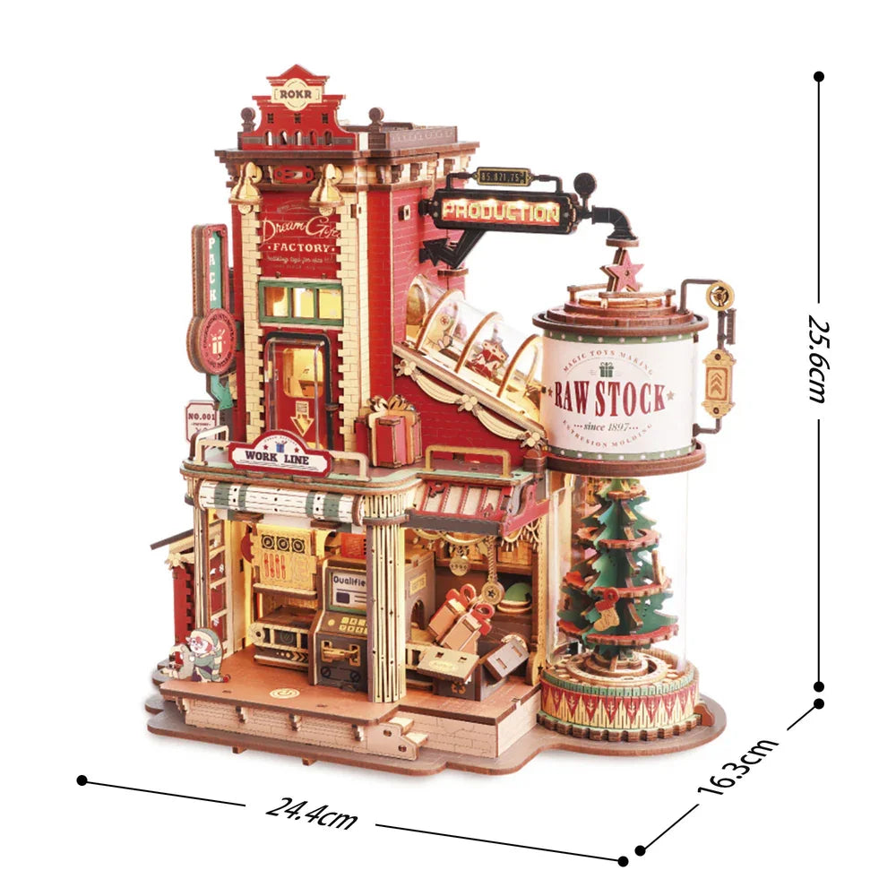 Robotime Rokr Dream Gift Factory 3D Wooden Puzzle Kit
