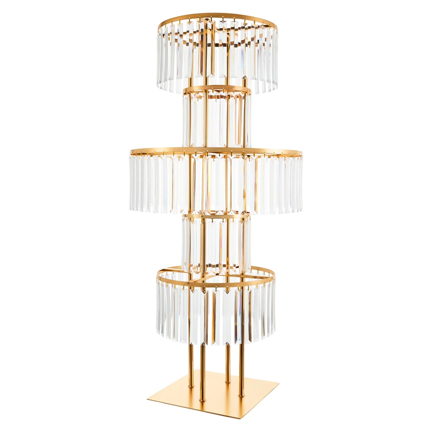Five-Tier Acrylic Wedding Centerpiece Stand for Flowers