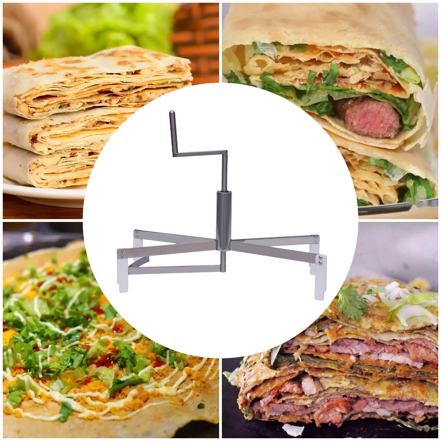 Bymaocar Burrito Making Tool Stainless Steel Crepe Spreader