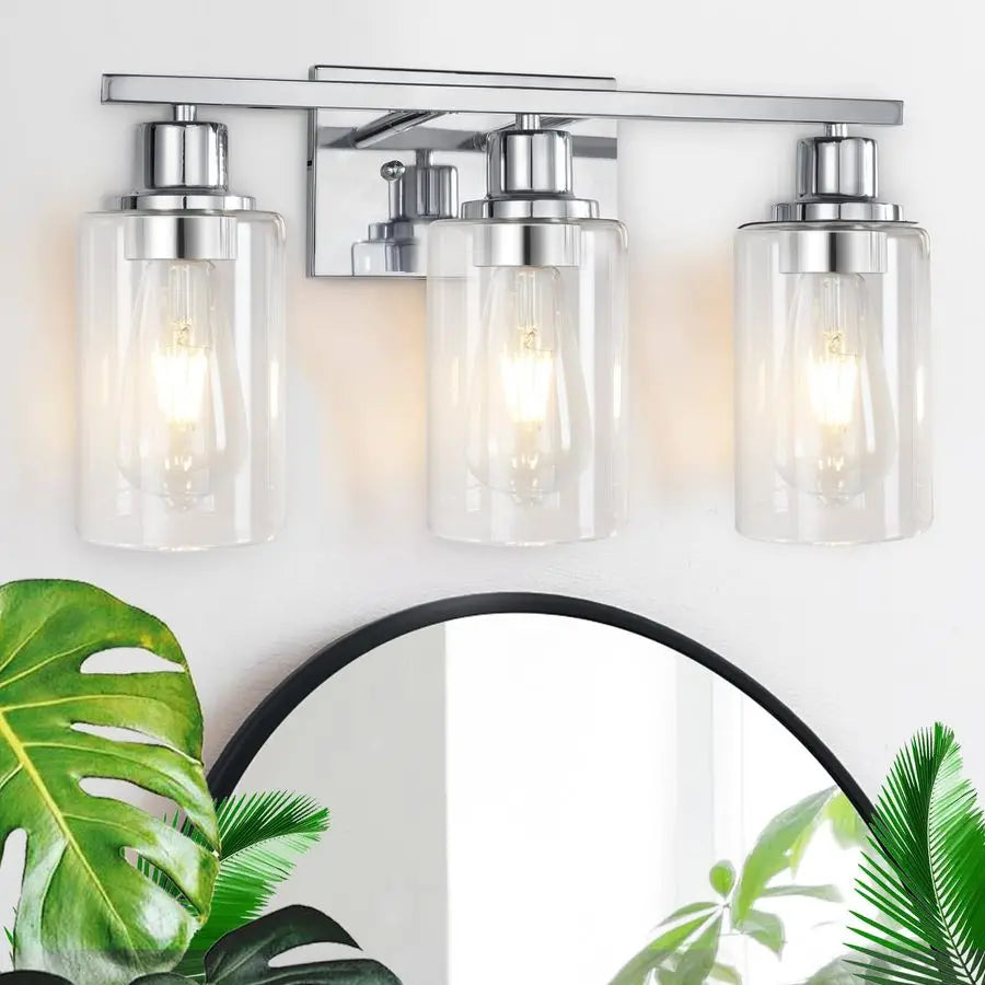 Light Vanity Light Fixtures Bathroom Wall Sconces Modern Glass Shades