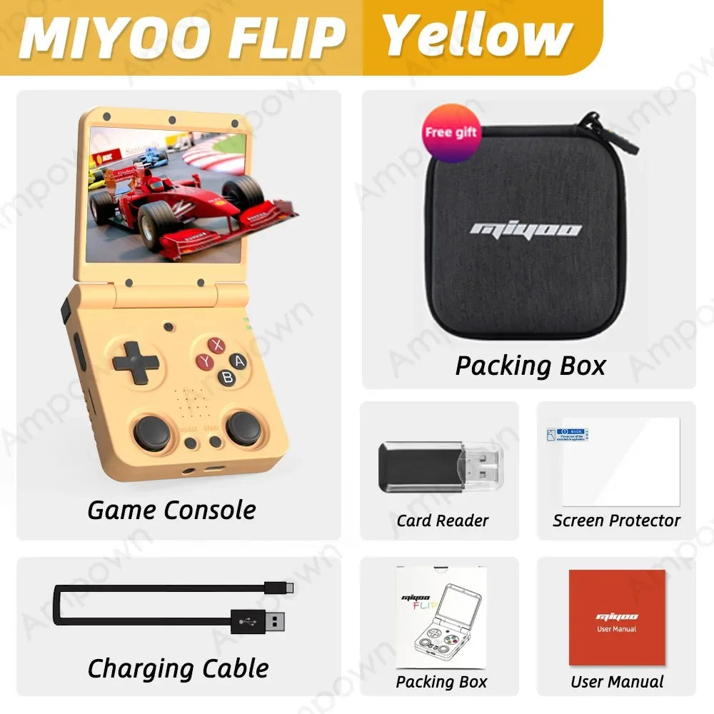 MIYOO Flip V2 Handheld Console Onion OS Linux Gaming Portable