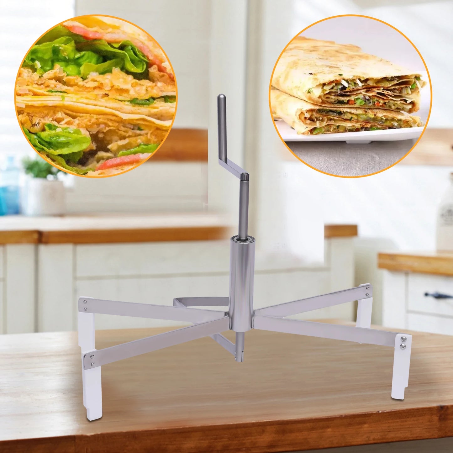 Bymaocar Burrito Making Tool Stainless Steel Crepe Spreader