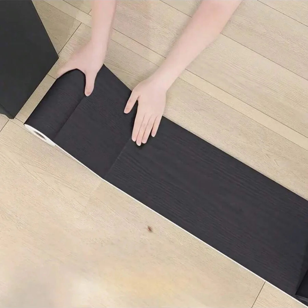 Imitation Wood Grain Door Frame Decoration Sticker for Walls and Floors