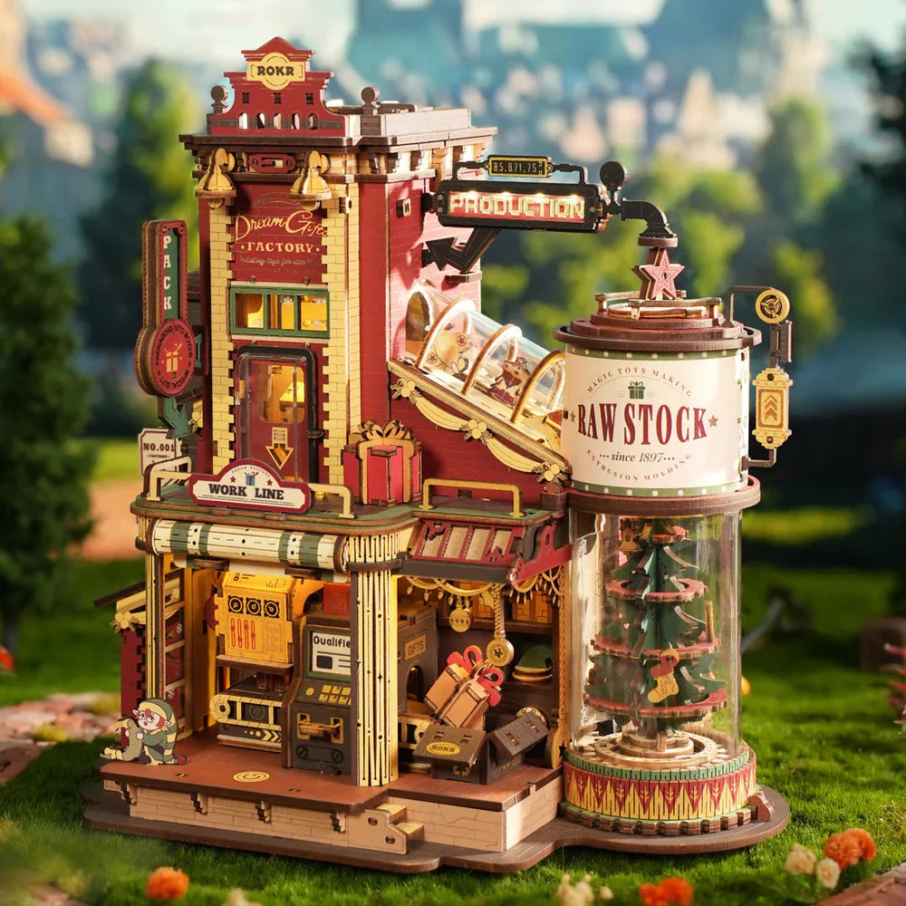 Robotime Rokr Dream Gift Factory 3D Wooden Puzzle Kit