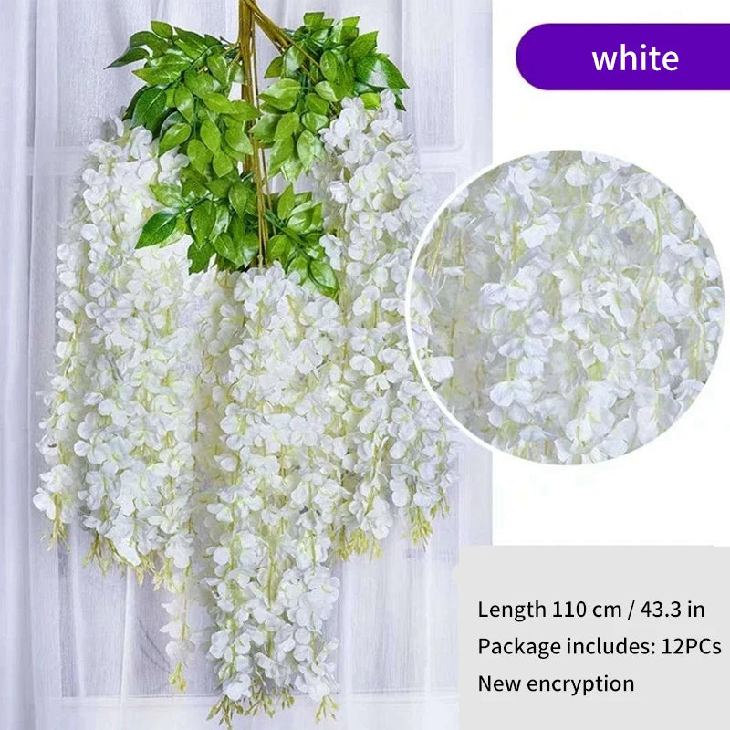 Guangdong Wisteria Hanging Garland Artificial Flowers for Wedding