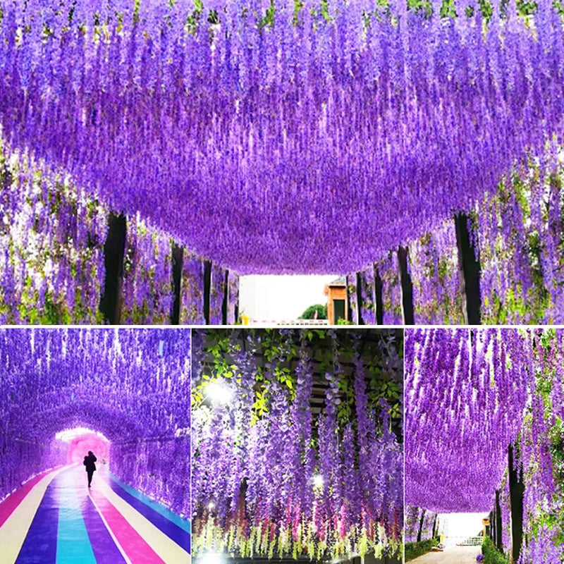 Guangdong Wisteria Hanging Garland Artificial Flowers for Wedding