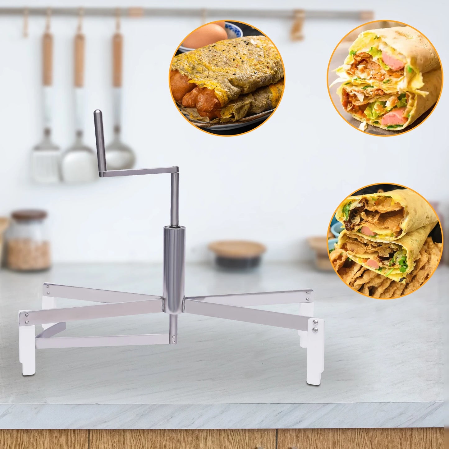 Bymaocar Burrito Making Tool Stainless Steel Crepe Spreader